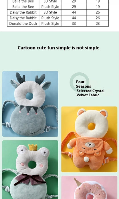 Head Protection Baby Head Protector Backpack PP Cotton Filling Toddler Crawling Walking Safety Cushion Newborn Boy Girl Room