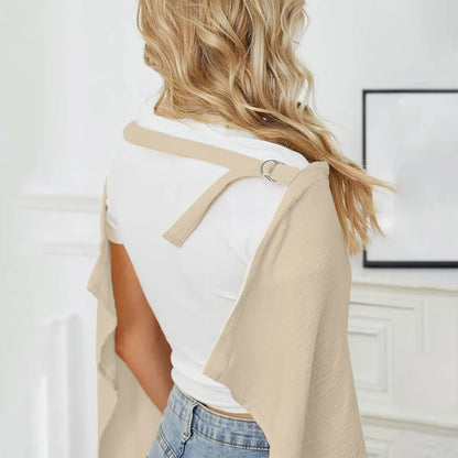 Breastfeeding towel and cover to prevent light leakage when going out for breastfeeding. Sham shielding cloth for strollers, sun