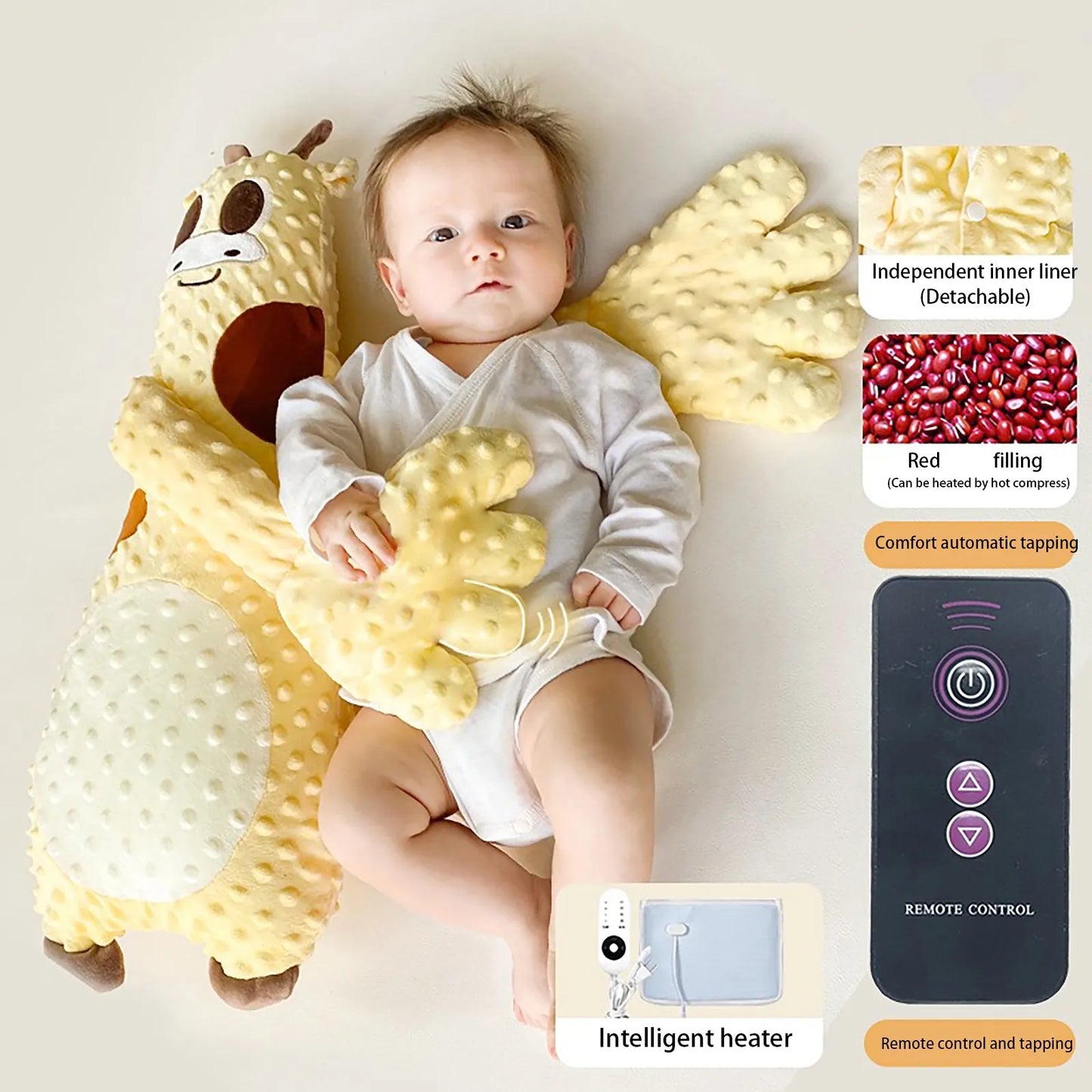 Baby Sleeping Patting Doll Pillow Soothing Palm Remote Control Electric Sleep Companion Automatic Baby Pillow Toddler Nursing