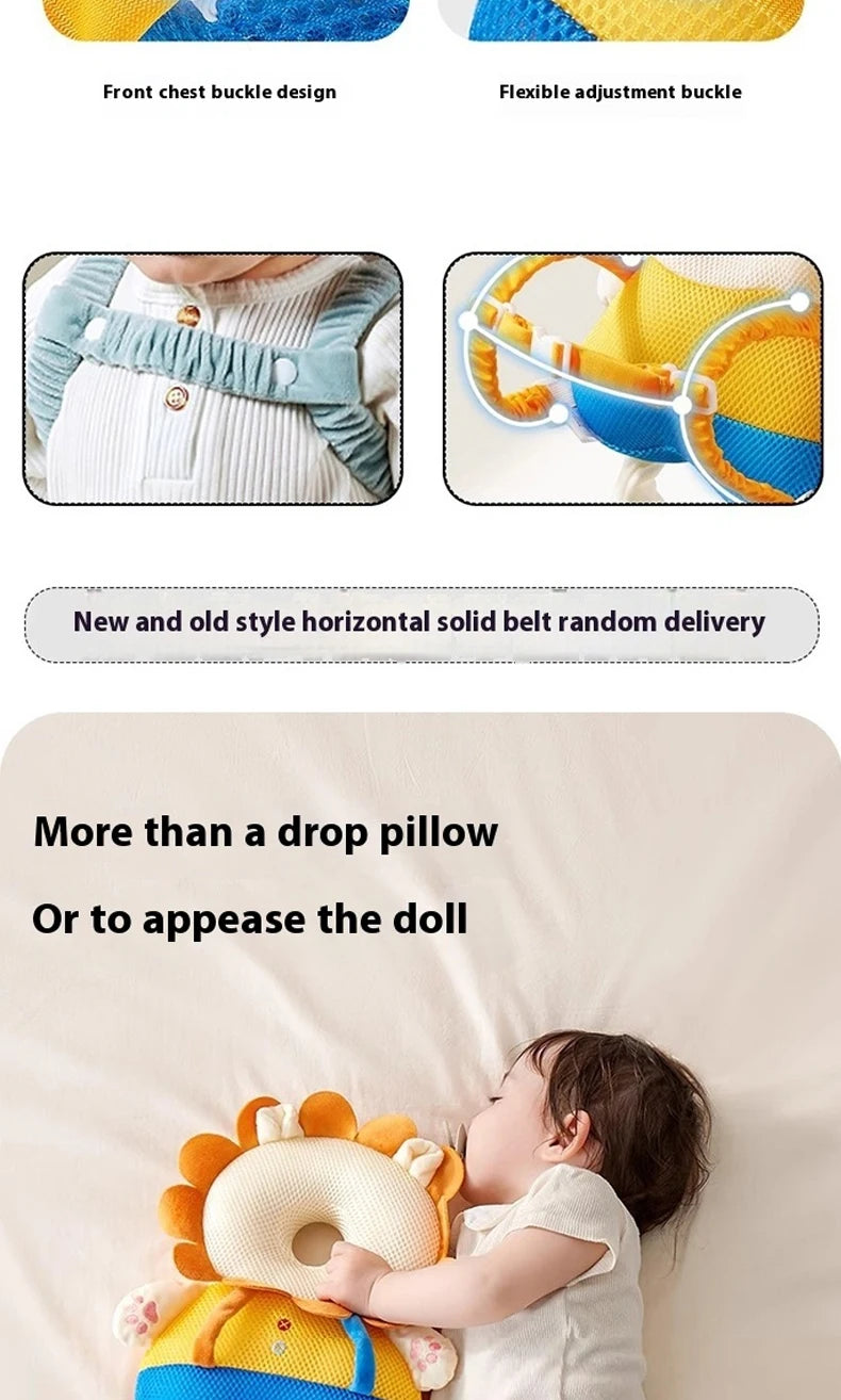 Head Protection Baby Head Protector Backpack PP Cotton Filling Toddler Crawling Walking Safety Cushion Newborn Boy Girl Room