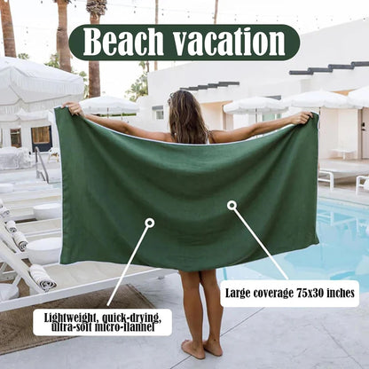 Multifunctional Outdoor Magnetic Towel Quick Dry Beach Towel Portable Privacy Cover Changing Towel for Car Camping Beach Travel