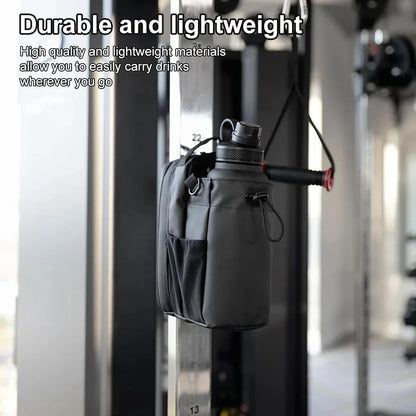 Magnetic Gym Bag Large Capacity Magnetic Carrier Bag With Phone Pocket Portable Gym Water Bottle Pouch Gym Accessories Organizer