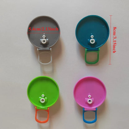 Portable Soda Can Lid and Silicone Straw Soda Can Lid Reusable Suitable For Canned Beverages Beer Juice 1pcs With 2 straws