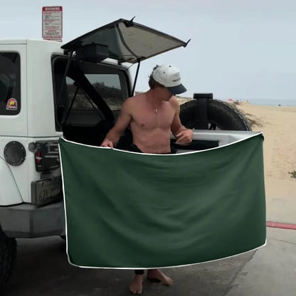 Multifunctional Outdoor Magnetic Towel Quick Dry Beach Towel Portable Privacy Cover Changing Towel for Car Camping Beach Travel