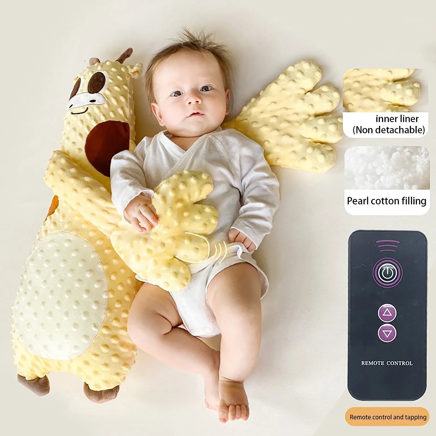 Baby Sleeping Patting Doll Pillow Soothing Palm Remote Control Electric Sleep Companion Automatic Baby Pillow Toddler Nursing