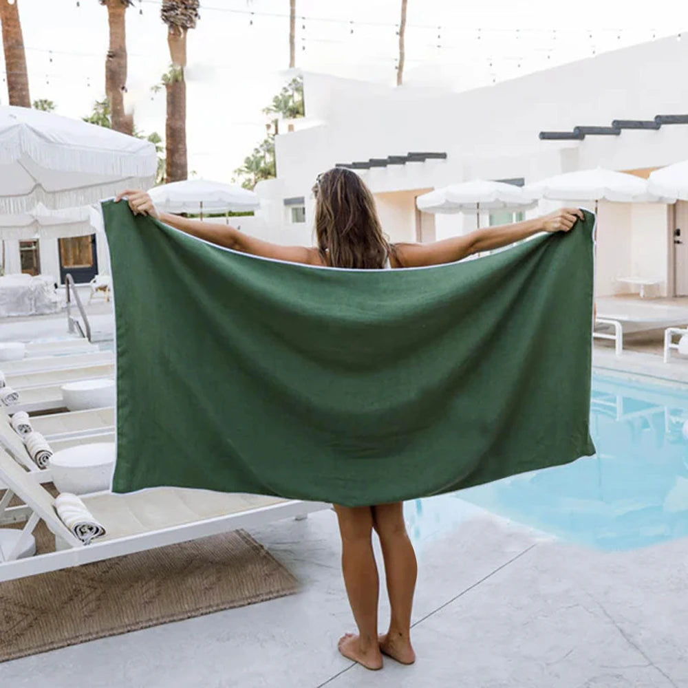 Multifunctional Outdoor Magnetic Towel Quick Dry Beach Towel Portable Privacy Cover Changing Towel for Car Camping Beach Travel